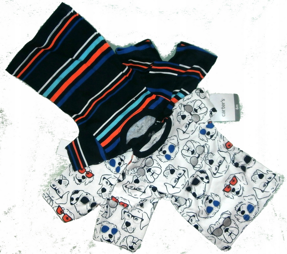 Detský komplet - Baby Set Carter's 68 biela, námornícka modrá, šedá, viacnásobná 4 ks.