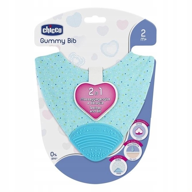 Chicco Teether odtiene modrej