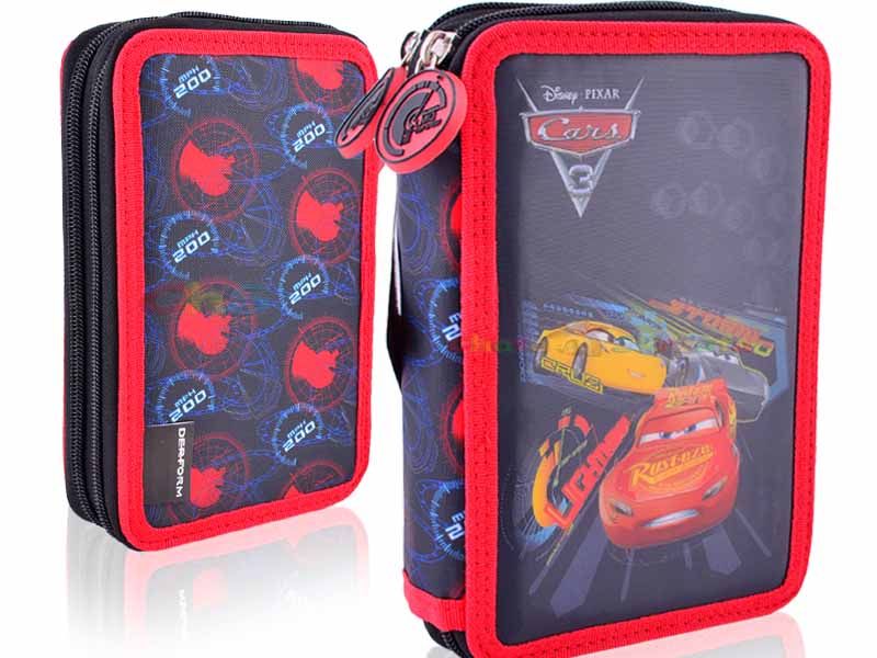 Školský peračník - CHS Cencil Case Cars 3 Dvojitá propagácia 0512