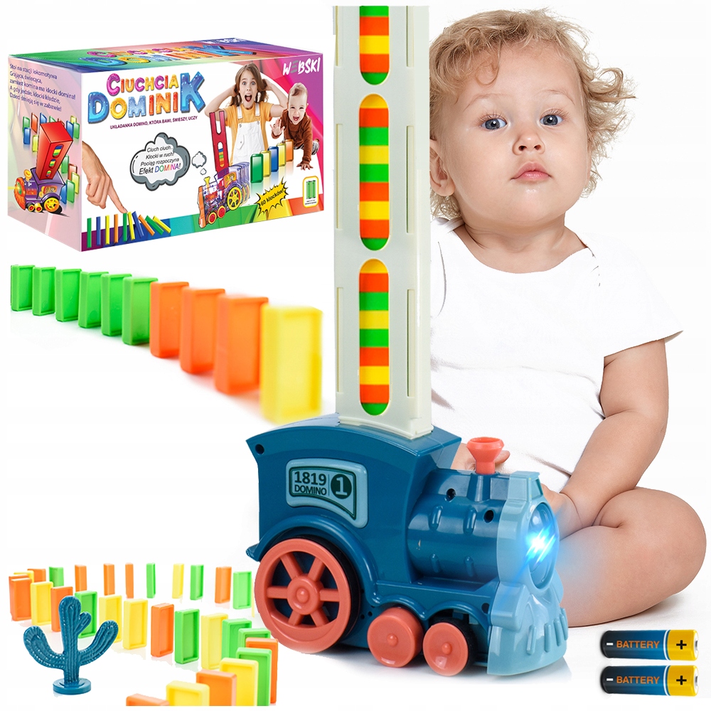 LEGO súprava - Nákladiak Domino Puzzle VLAKOVÉ BLOKY LOKOMOTÍVA
