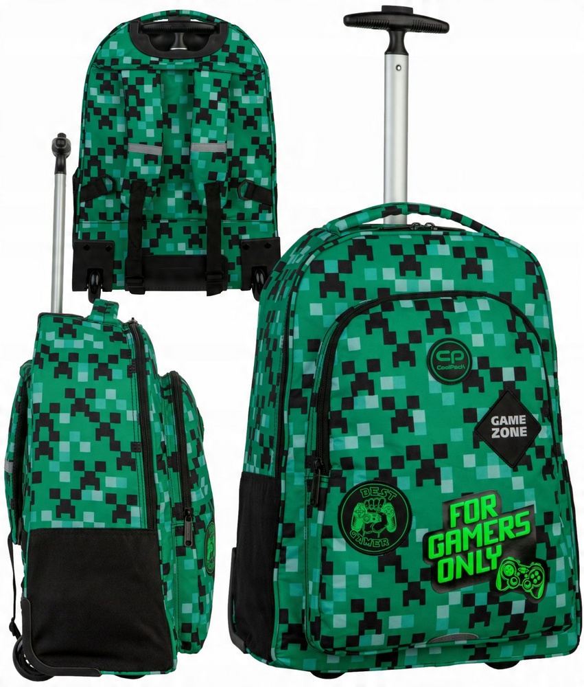 Školský batoh na kolieskach CoolPack Alan s organizérom a priehradkami