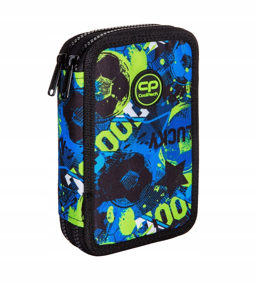Školský peračník - Coolpack Double Cencil puzdro s pep futbal green