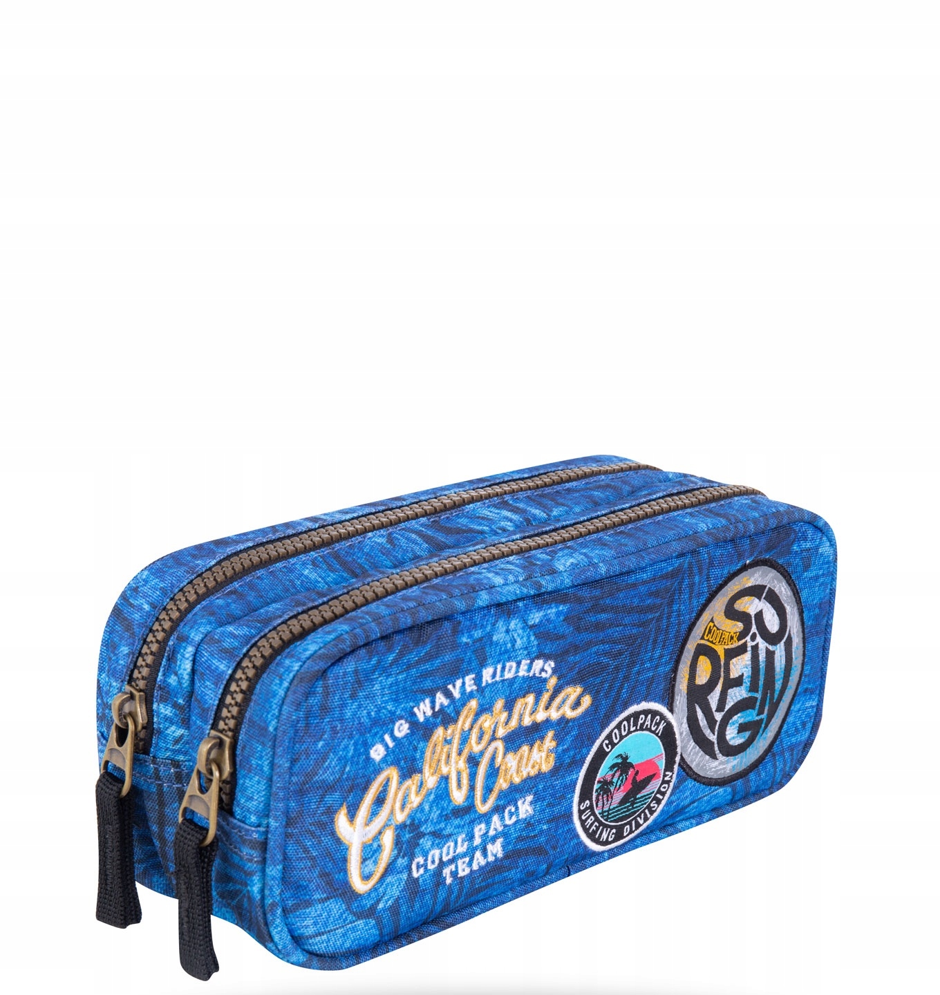 Školský peračník - Coolpack Cencil Cascil Case Blue Two -Chamber vrecko