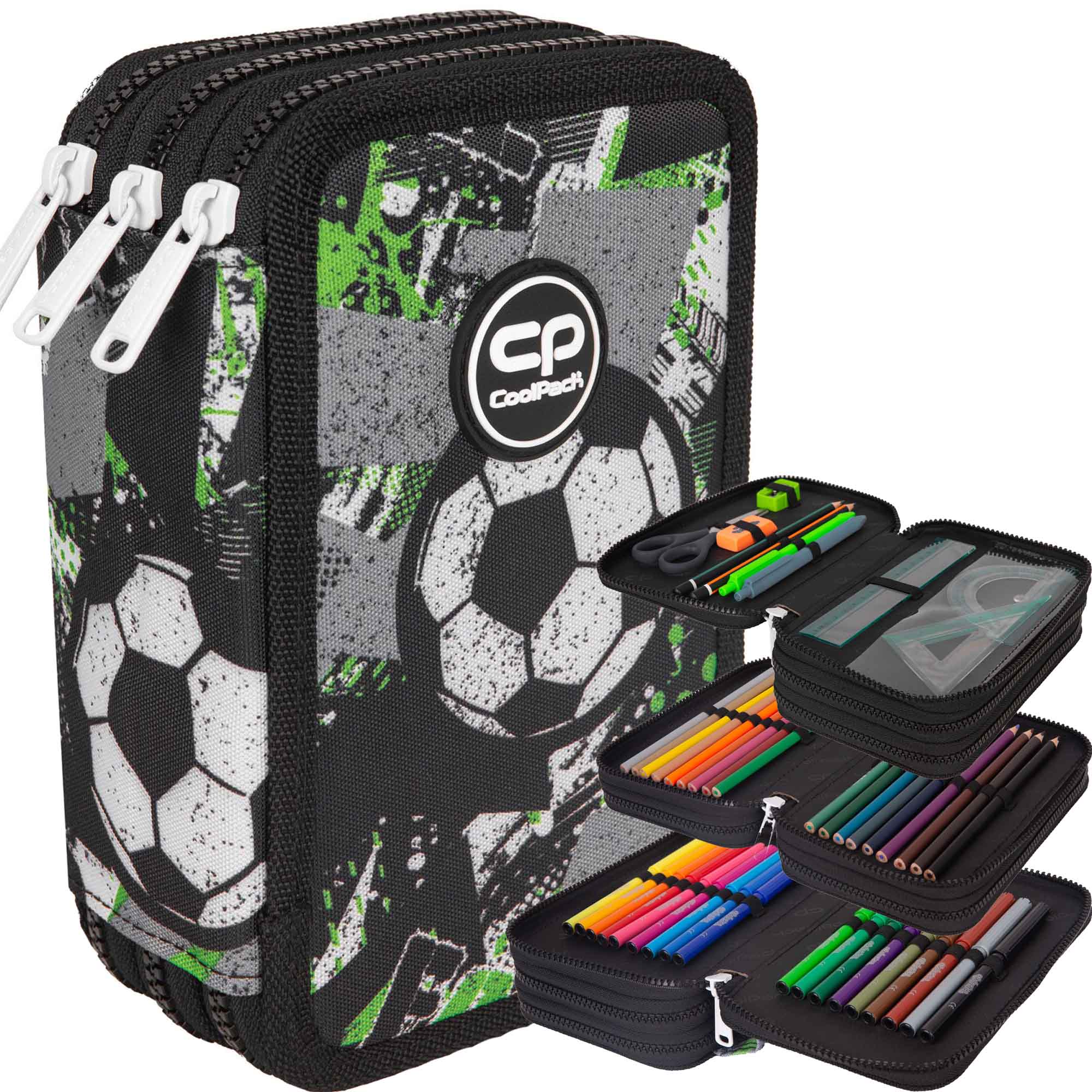 Coolpack Puzdro pre ceruzku tri -chamberové vybavenie loptička