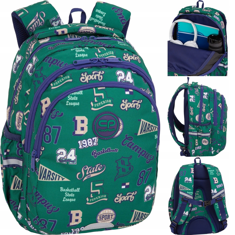 Školský batoh pre chlapca Coolpack American Retro – zaprojektovaný pre pohodlie a organizáciu