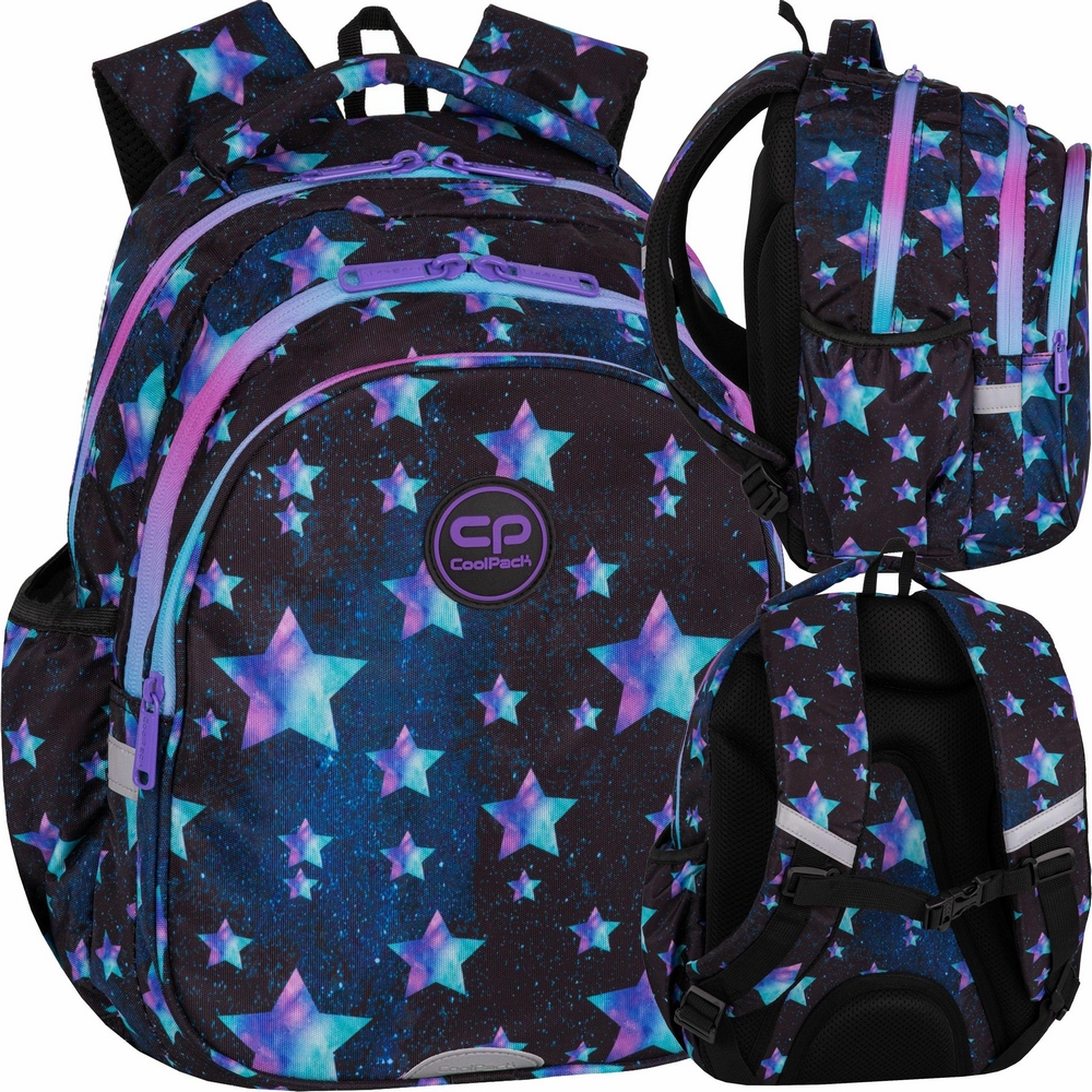 Mládežnícky školský batoh Coolpack Galaxy Night pre dievčatá