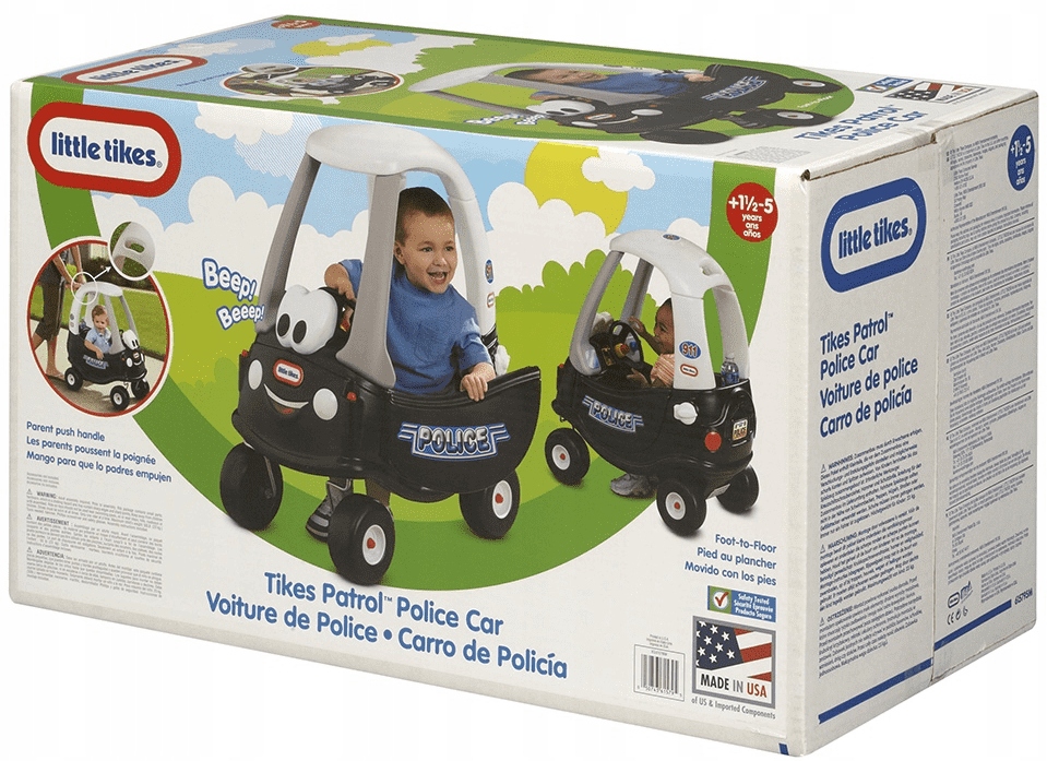 Útulné kupé policajné auto
