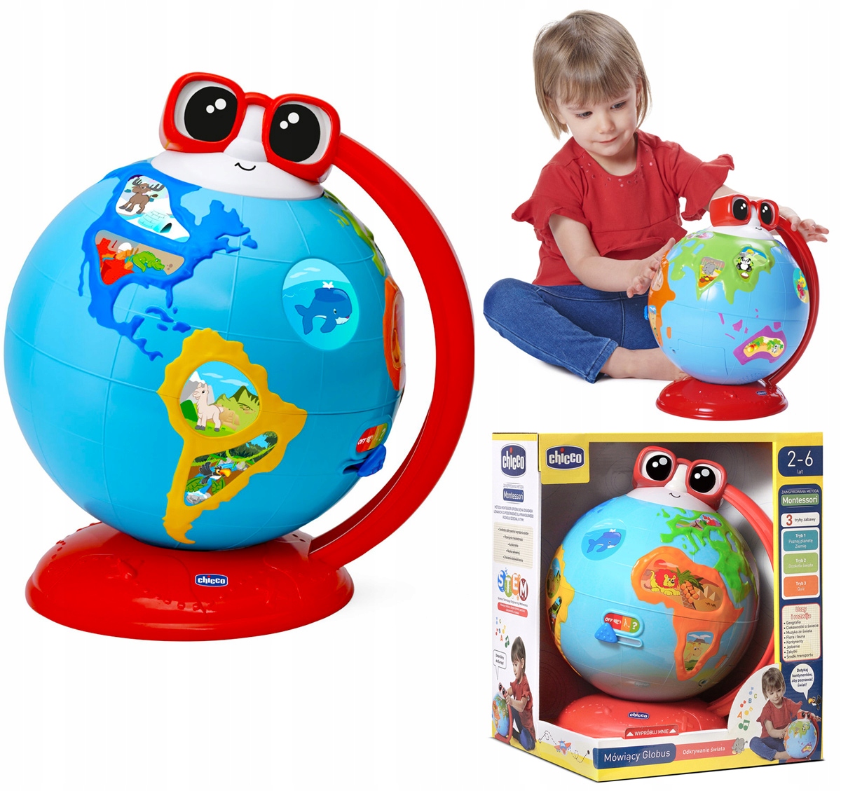 Chicco Speaking Globe Montessori vás učí pl 2+