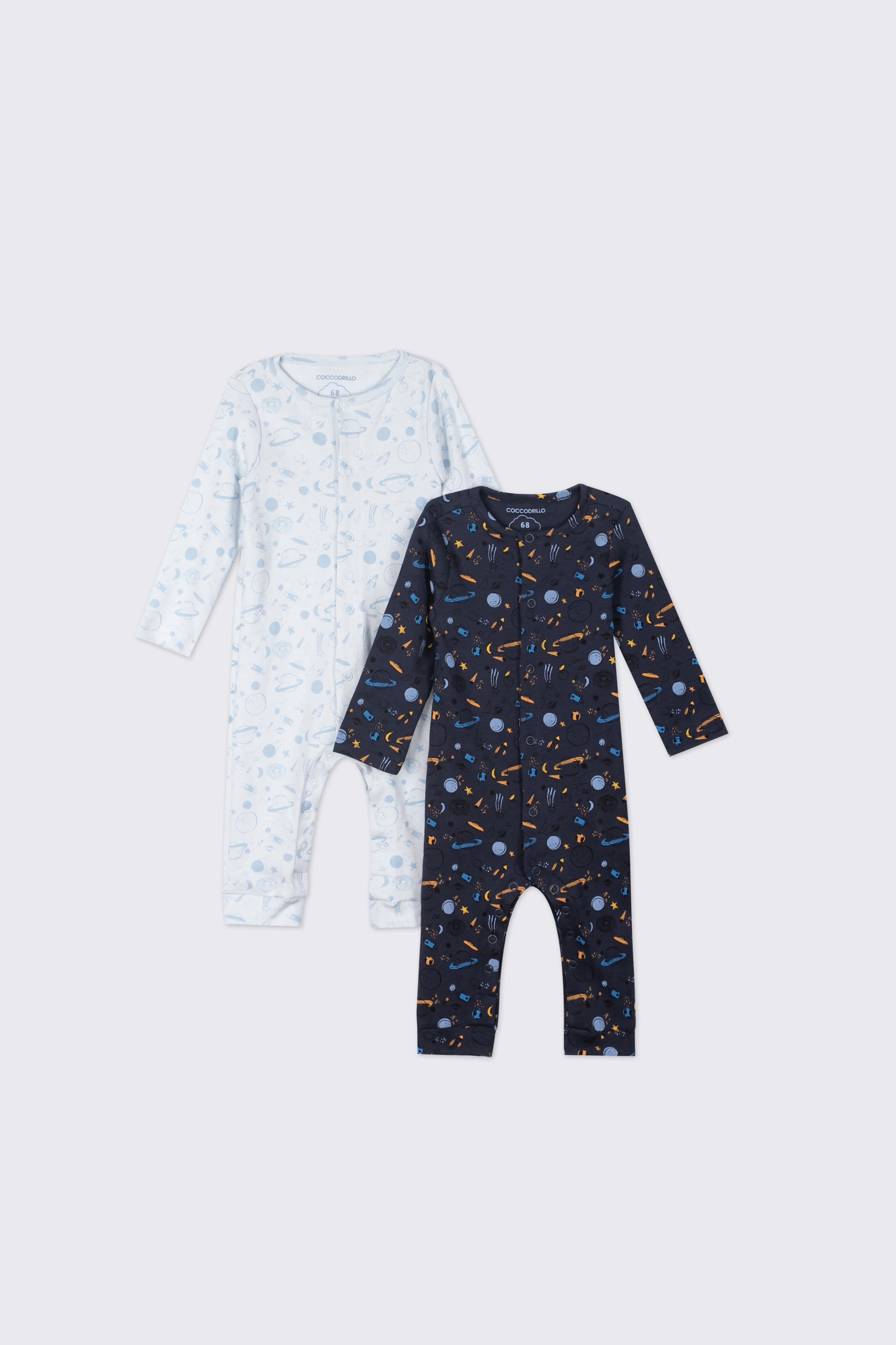 Pyžamo, župán - Onesie (kombinézy) Coccodrillo veľkosti 68 Multi -Colored