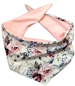 Nákrčník - Wings Designe Pink, Multi -Colored Cotton Scarf