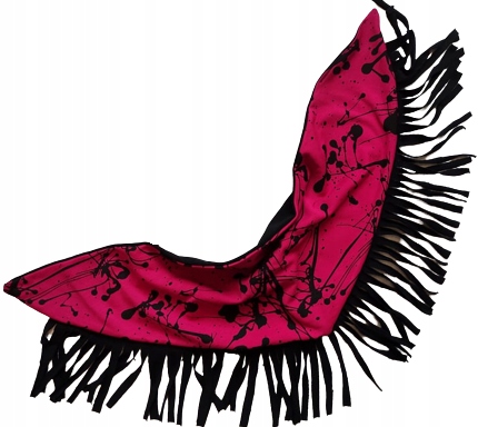 Nákrčník - Wings Designe čierna, ružová bavlna šál