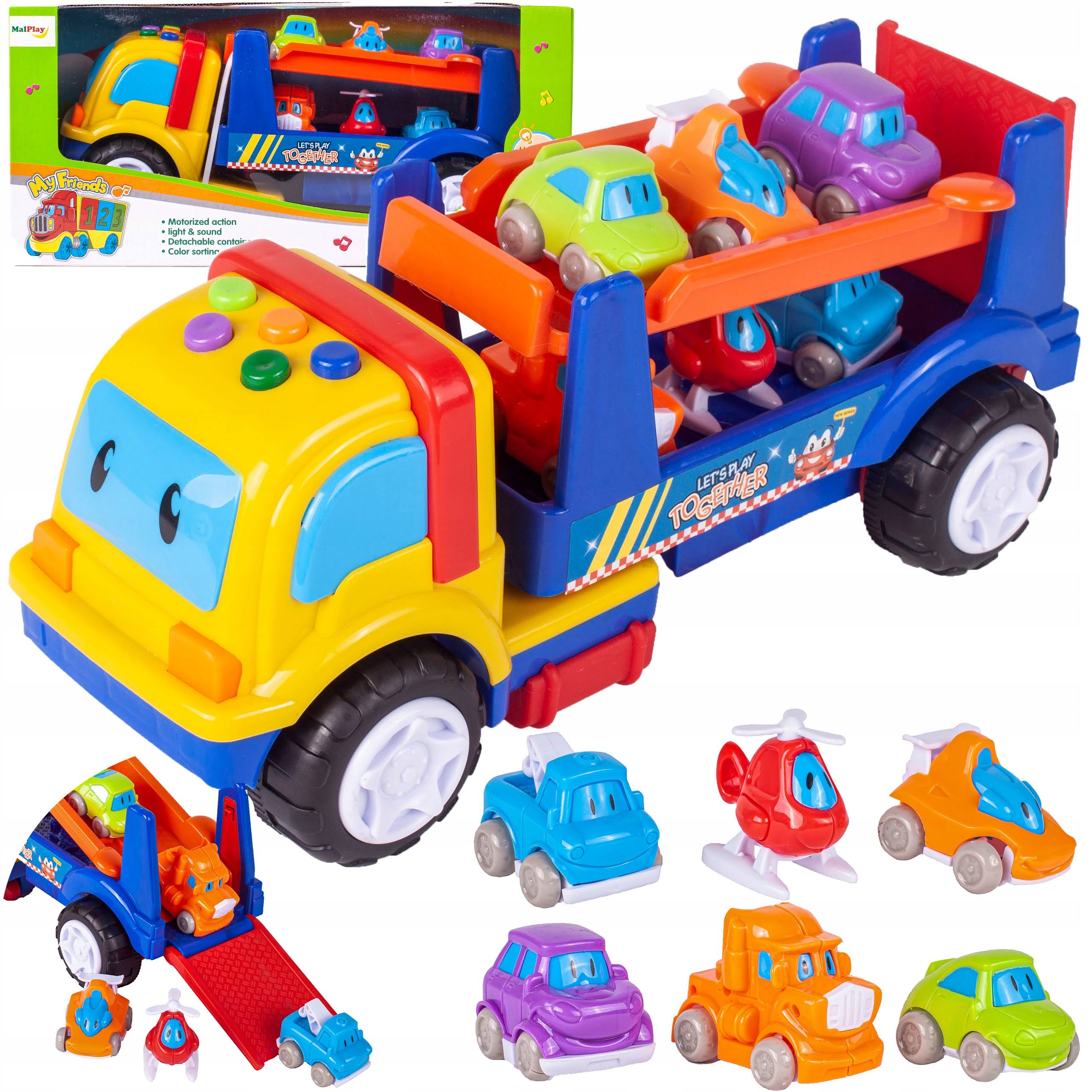 LEGO súprava - Autá nákladných automobilov vrtuľník zvuk