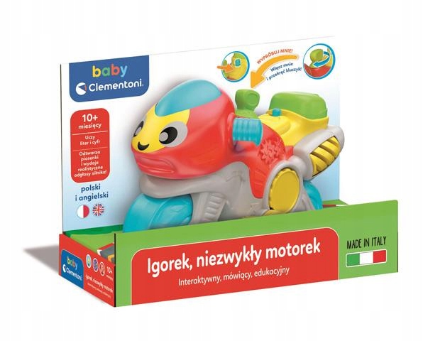 CLEMENTONI IGOREK MIMORIADNY MOTOCYKEL interaktívny