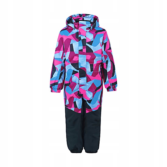 Detská kombinéza - Farba Kids 110 NAVY MODRÁ, modrá, žltá lyžiarska oblek