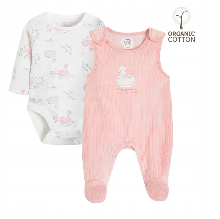 Detský komplet - Baby Set Cool Club 68 White, Pink, Multi -Colored 2 ks.