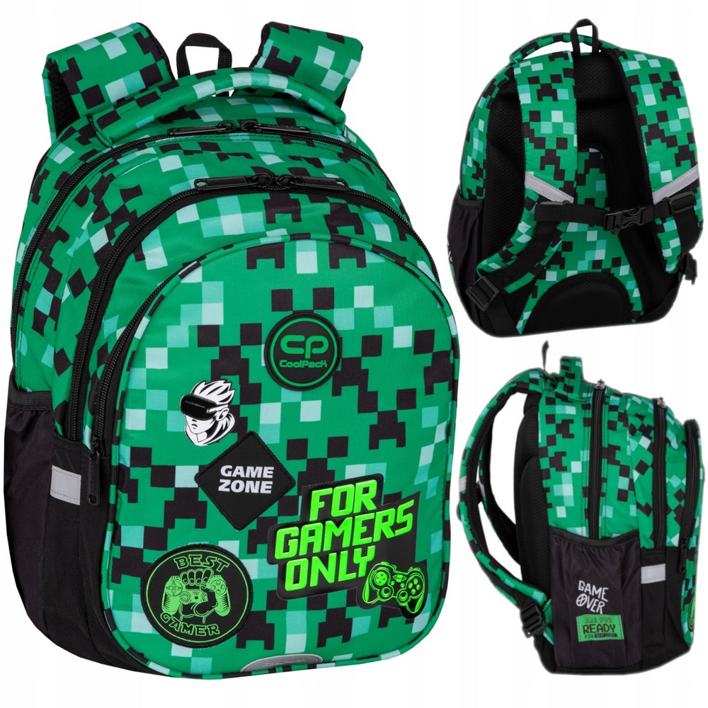 Multifunkčný školský batoh CoolPack Game Zone s ergonomickým dizajnom