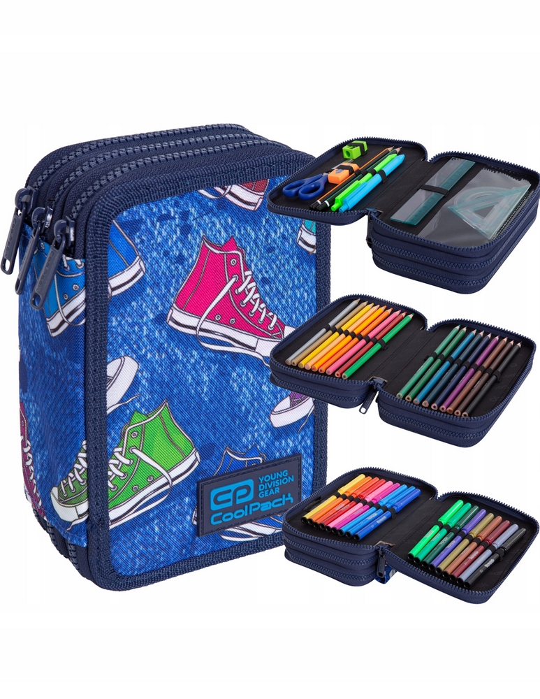 Školský peračník - Coolpack Jumper 3 Triple Peruzka z