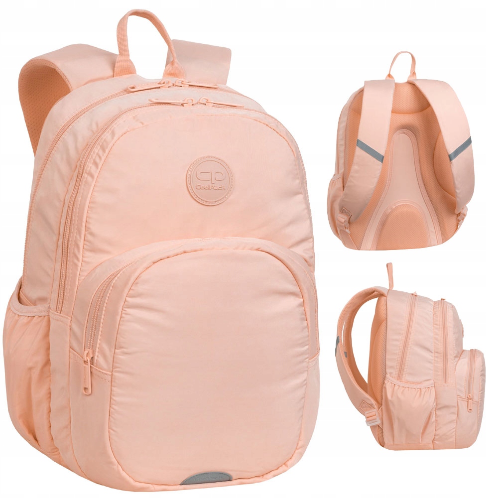 Módny školský batoh Coolpack Rider Powder Peach s ergonomickým dizajnom