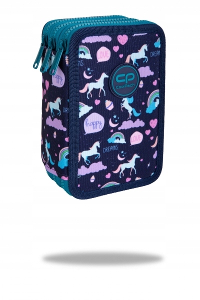 Školský peračník - Coolpack, tri -liverové puzdro na ceruzku s jumovým zariadením