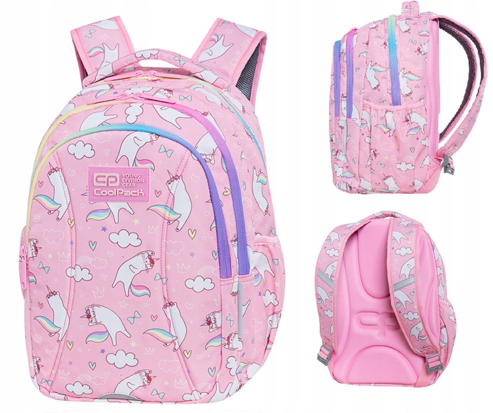 Školský batoh Coolpack pre deti od prvého do štvrtého ročníka - s mnohými vreckami a odrazkami