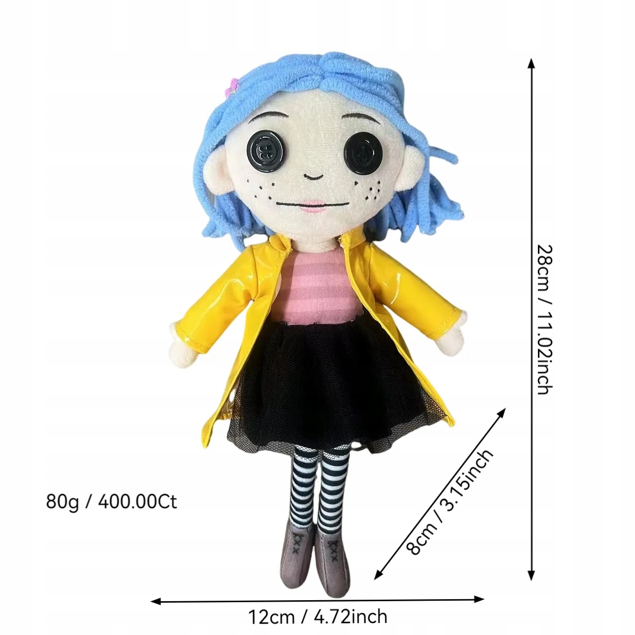 Plyšová plyšová bábika Coraline Squid Kreslená figúrka mäkký vankúšik Cute Colle