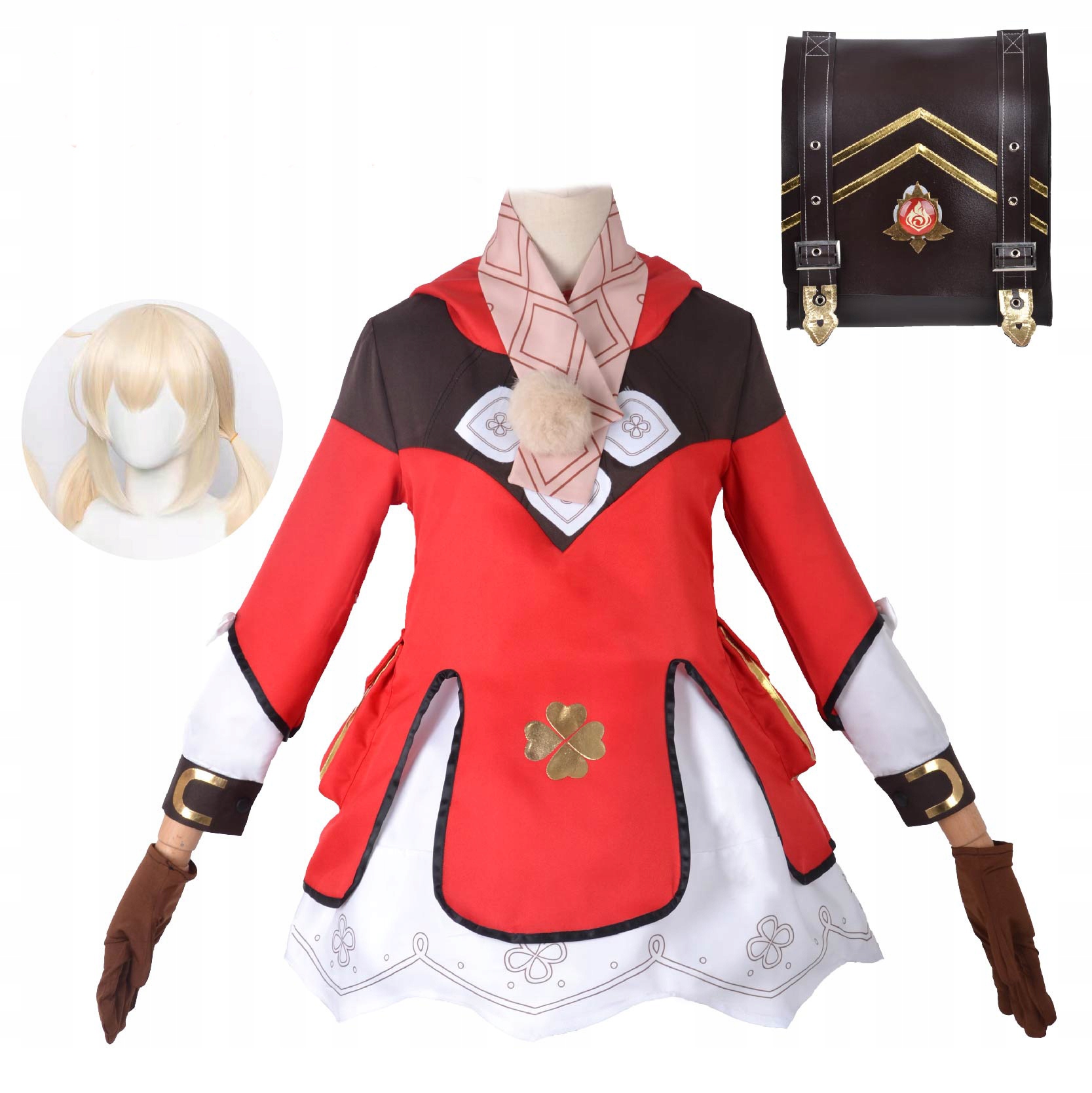 Kostým, maska - Cosplay anime kostým genshin dopad klee + parochňa