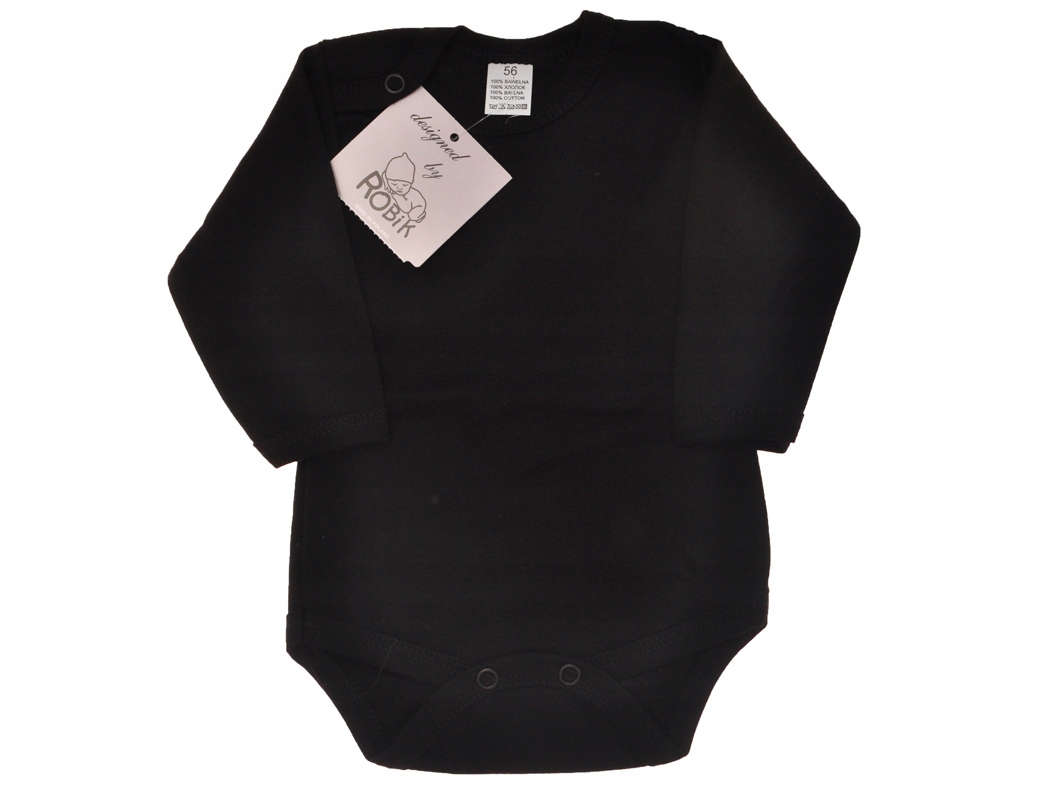 Detské body - Dlhá -sleeved Bodyzome bavlna Rob. Veľkosť 104 pripevnená západkou