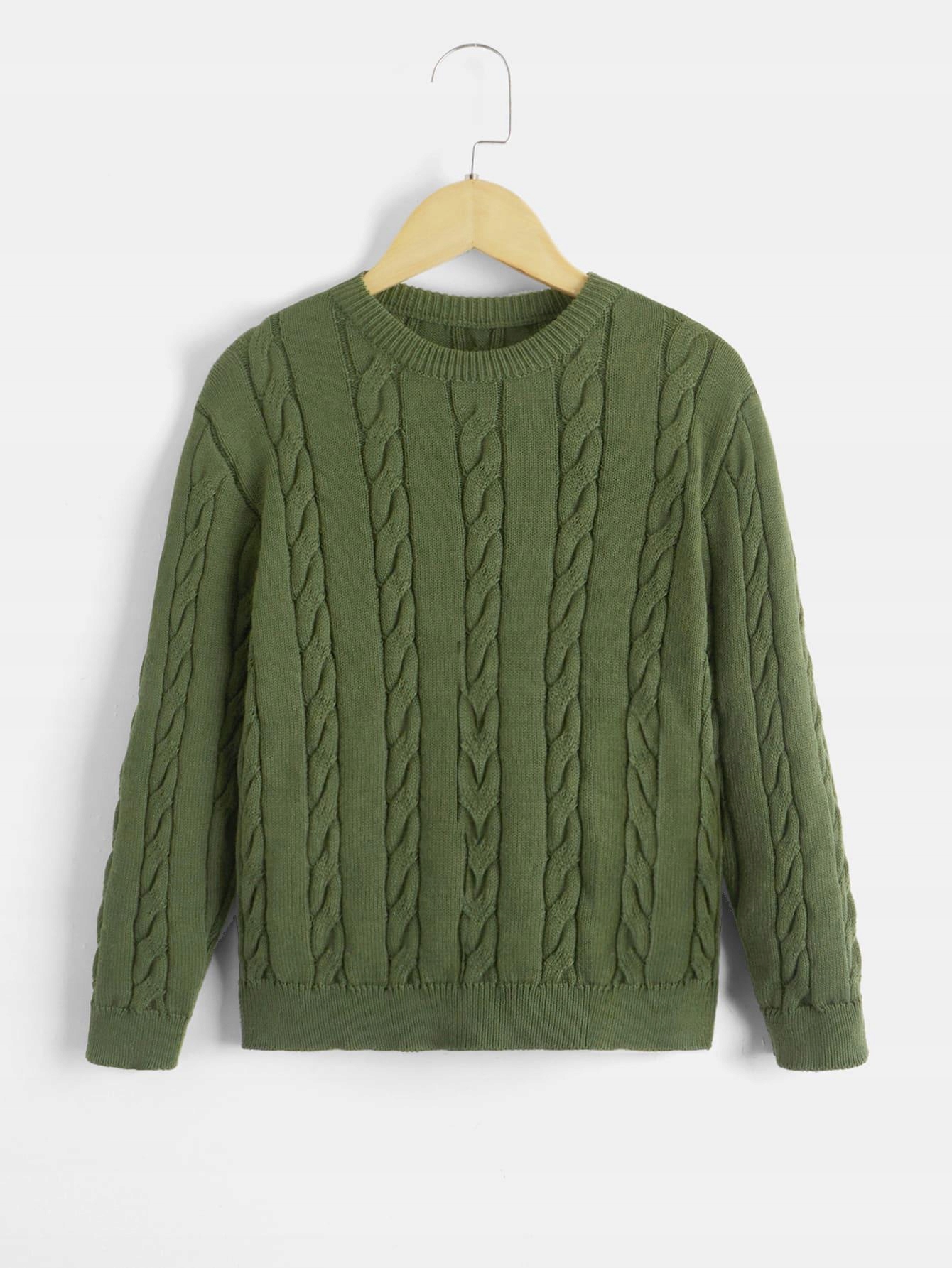 Detský sveter - Shein 164 khaki sveter, zelený