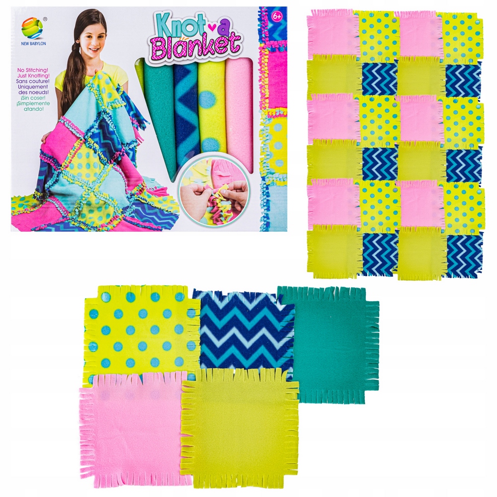 BABY DEKA Kreatívna súprava pre dievčatá PATCHWORK DEKA Výšivka