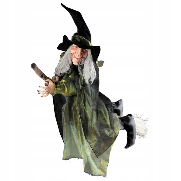DUCHOVNÁ ČARODEJNICA A ČARODEJNICKÁ DEKORÁCIA 100 CM HALLOWEEN