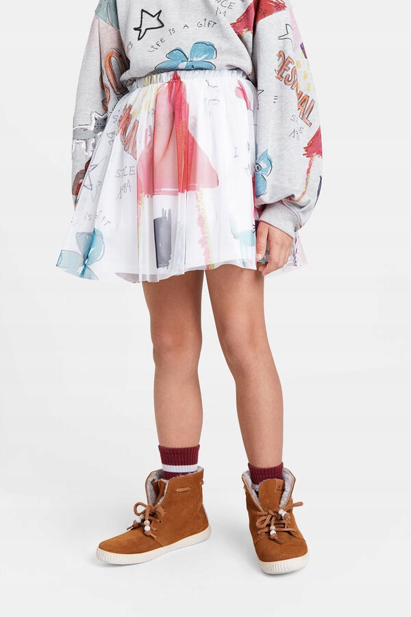 Desigual Tulle Print Sukňa (7-8L)