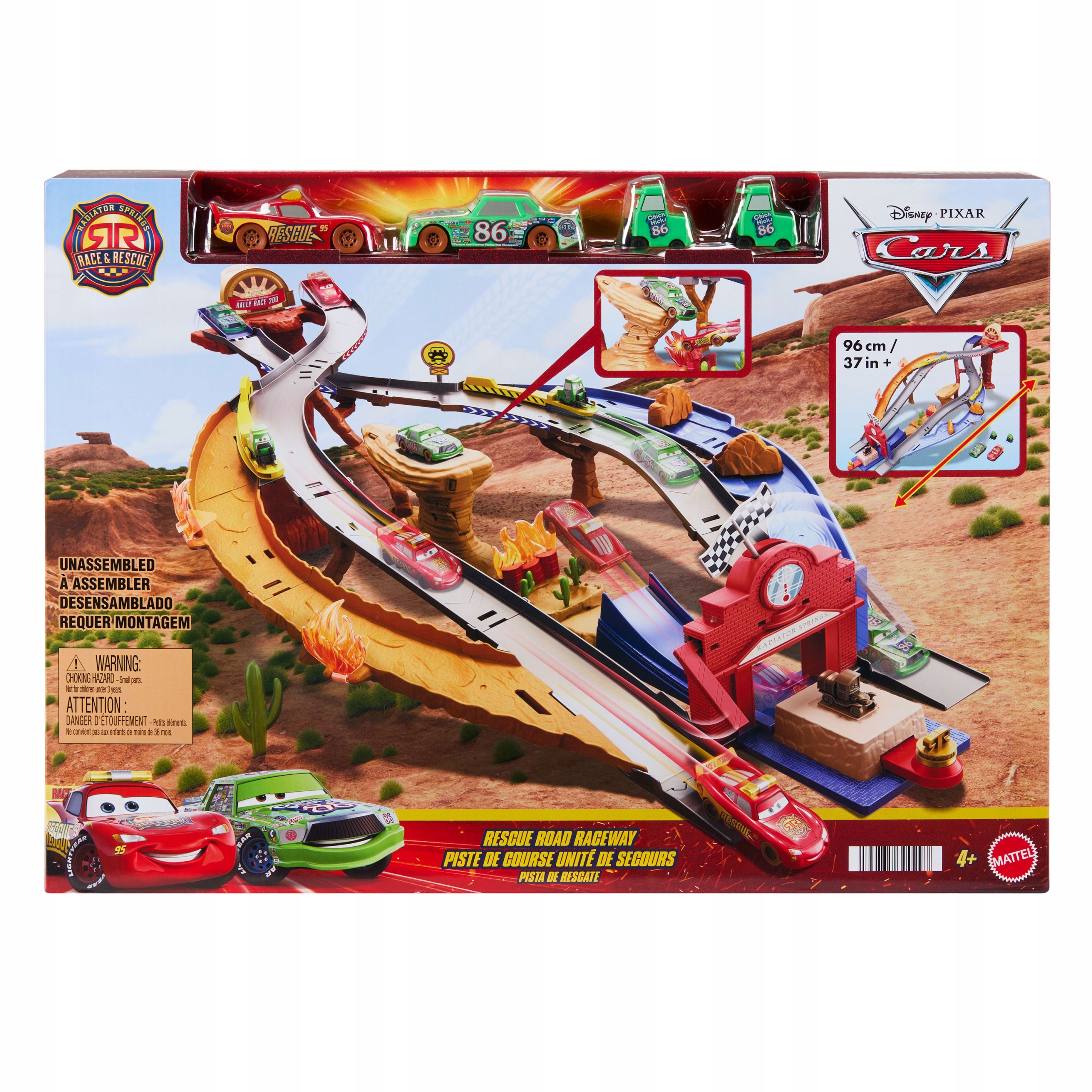 DRÁHA DISNEY AUTS Prekážková jazda Rescue Road + autíčka