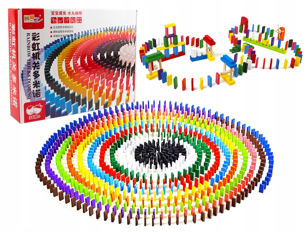Domino Drevené bloky AIG 1000 prvkov