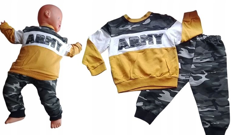 Detský komplet - Baby Set Turkish Product 74 Copper, Multi -Colored, Green 2 Pcs.