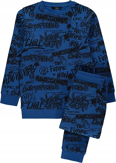 Teplaková súprava - George Children's Tracksuit Veľkosť 116 čierna, modrá