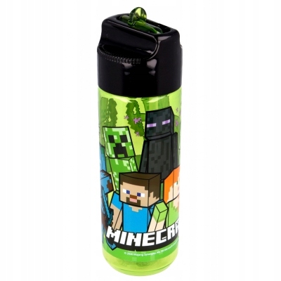Detský desiatový box, fľaša - Veľká fľaša na vodu / Minecraft 540 ml XL / fľaša na vodu /