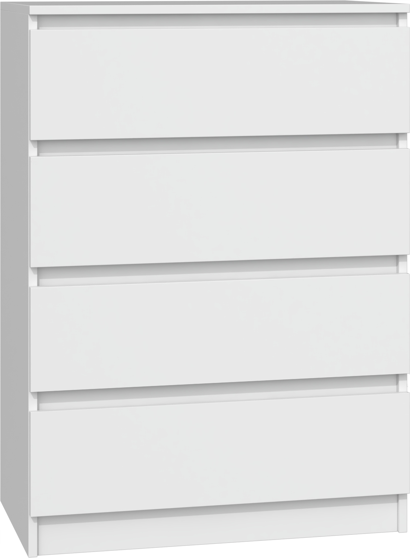 Topeshop Malwa 70 x 40 x 97 cm biele komody
