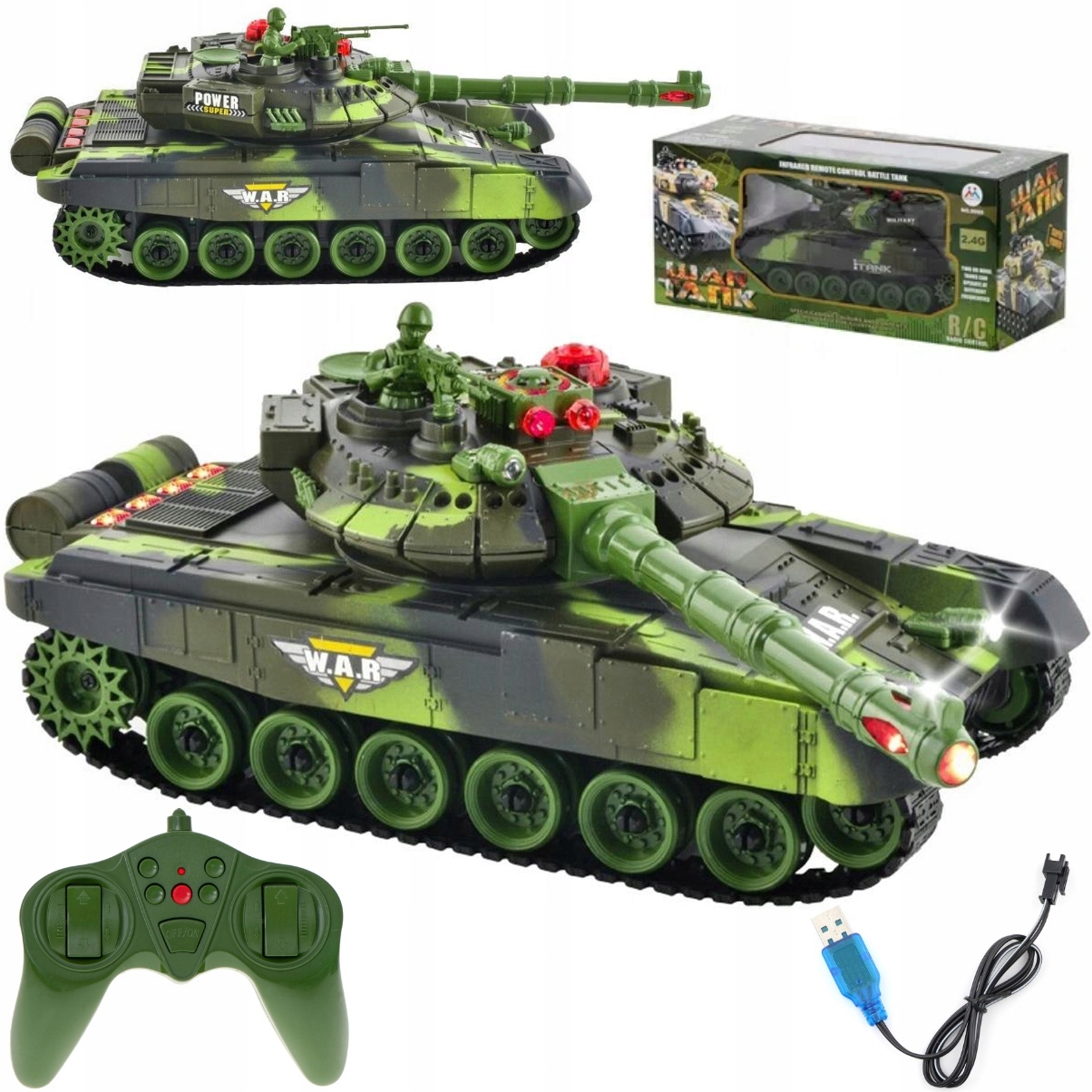 RC auto - Veľká nádrž na diaľku ovládaná na diaľkovom ovládacom svetle RC