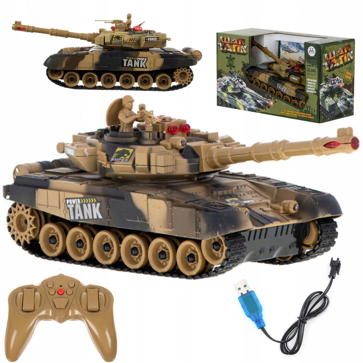 RC auto - VEĽKÉ DIAĽKOVO OVLÁDANÉ SVETLO NÁDRŽE ZVUK RC