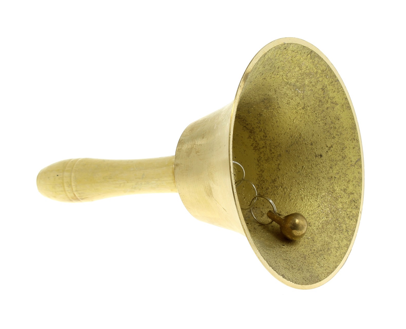 Kostým, maska - Big Loud Belling Ringtone Golden Brass 20 cm