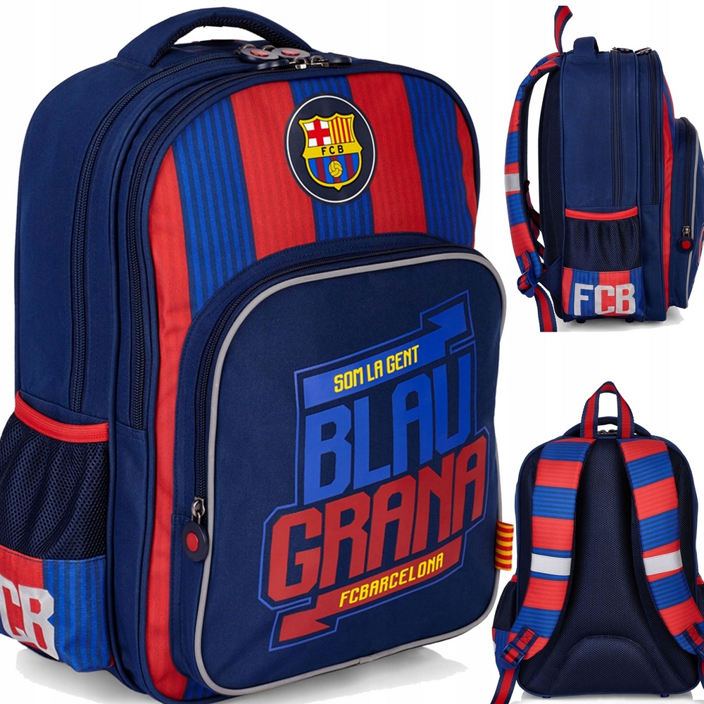 Predškolský batoh - Veľká školská batohová školská taška FC Barcelona School