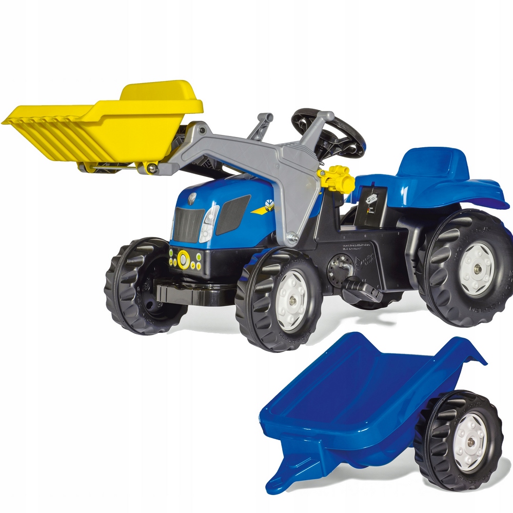 Veľký traktor pre pedále New Holland Set Rollykid