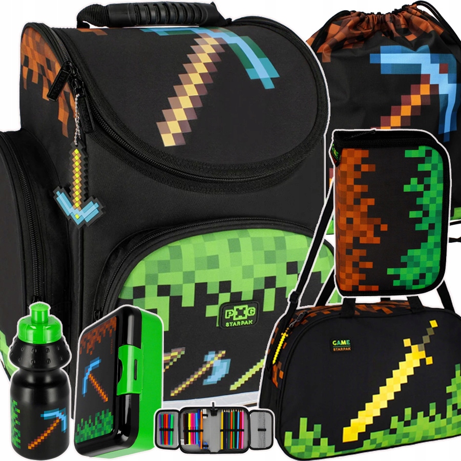 Aktovka - Veľký Minecraft 6 El School Schoolbag