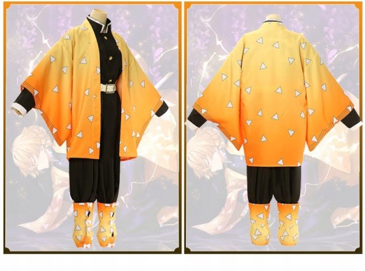 Kostým, maska - Démon Slayer Cosplay Agatsuma Zenitsu Anime