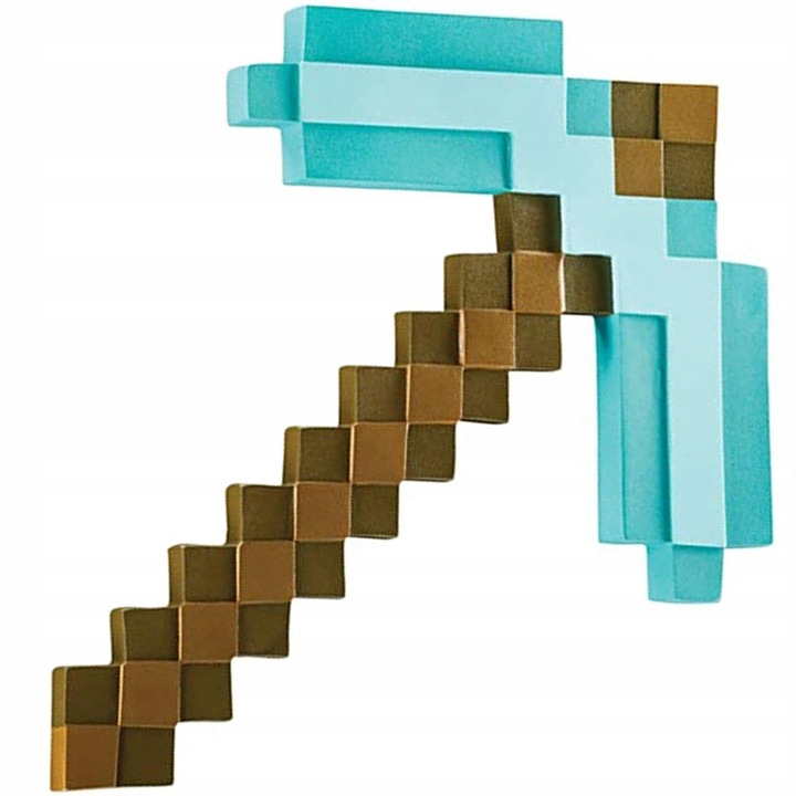 Diamantový krompáč Minecraft Pixels 40,5 cm