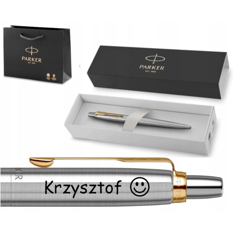Parker Jotter Steel Pen 23 Gold Gravírovanie