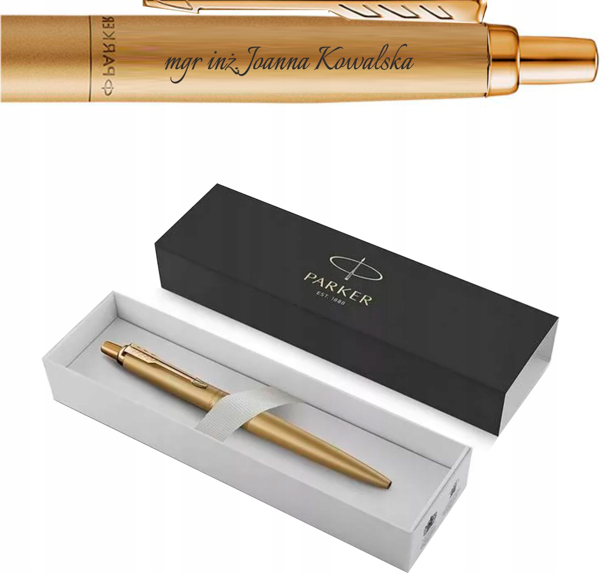 Parkera Parker Golden Gold Parker gravírovanie