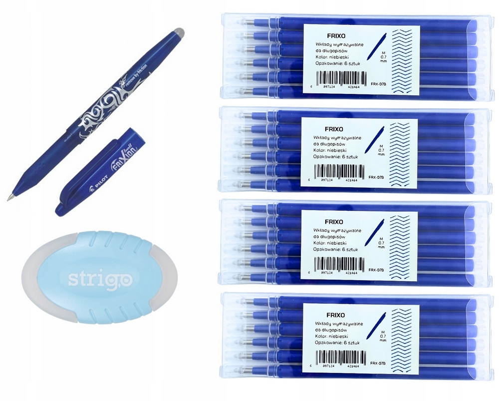 Ľudia vymazajú 0,7 mm + 24 vložiek + Eraser