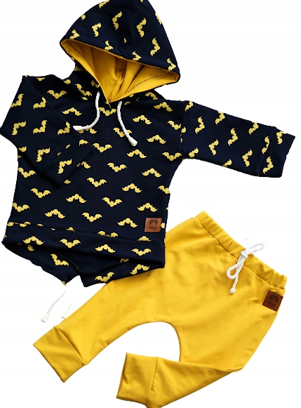 Teplaková súprava - Detské krídla Designe Wings-DRES-1280162 Veľkosť 128 Čierna, žltá