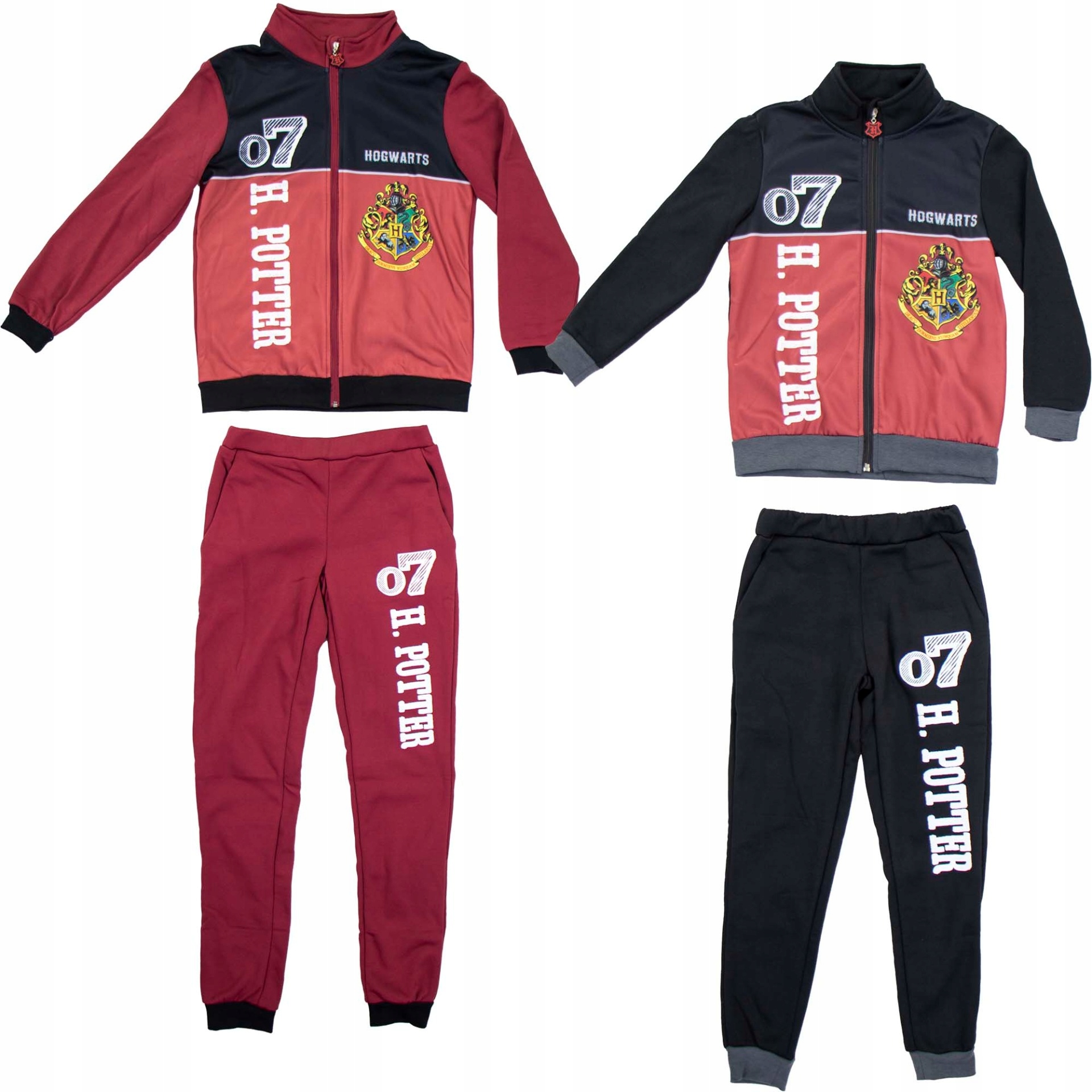 Teplaková súprava - Detské tracksuit Sun City HP21-1534 Veľkosť 146 Čierna, červená